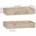 vidaXL Wall-mounted Sink Cream 38x24x6.5 cm Marble - Image 11