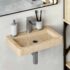 vidaXL Wall-mounted Sink Cream 38x24x6.5 cm Marble