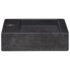 vidaXL Wall-mounted Sink Black 38x24x6.5 cm Marble - Image 5