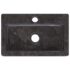vidaXL Wall-mounted Sink Black 38x24x6.5 cm Marble - Image 7