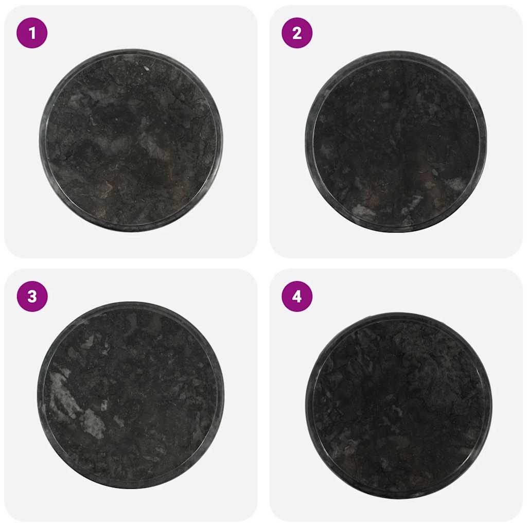 8720286301012_g_en_hd_3 vidaXL Table Top Black Ø40x2.5 cm Marble - Image 4
