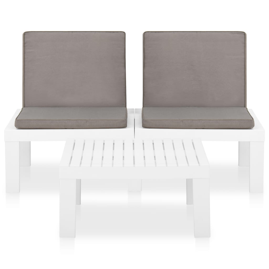 8720286314753_g_en_hd_1 vidaXL 2 Piece Garden Lounge Set with Cushions Plastic White - Image 3