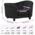 vidaXL Dog Sofa Black 69x49x40 cm Plush - Image 9