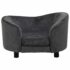 vidaXL Dog Sofa Dark Grey 69x49x40 cm Plush - Image 3