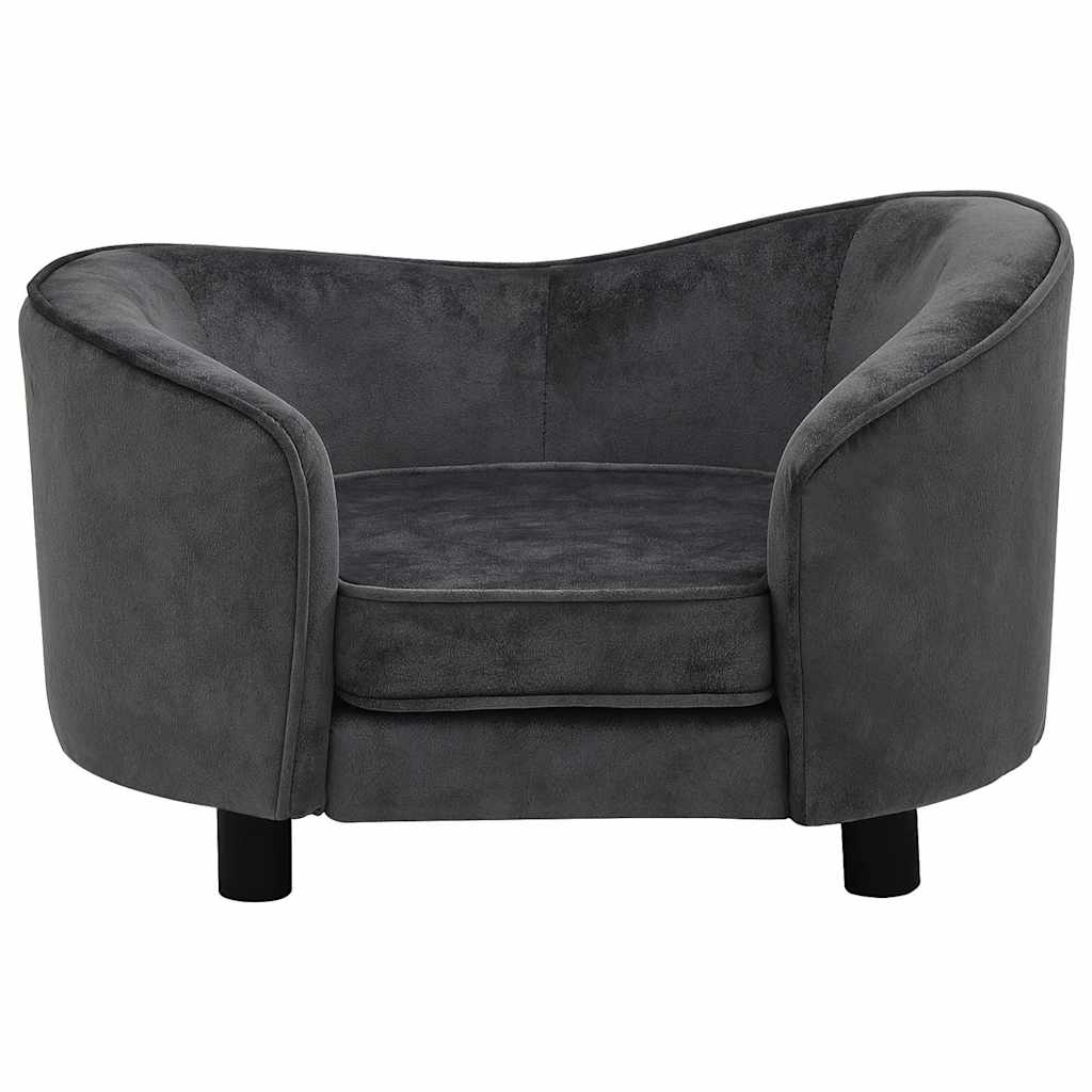 8720286315088_g_en_hd_1 vidaXL Dog Sofa Dark Grey 69x49x40 cm Plush - Image 3
