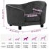 vidaXL Dog Sofa Dark Grey 69x49x40 cm Plush - Image 9