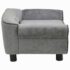 vidaXL Dog Sofa Dark Grey 72x45x30 cm Plush - Image 3