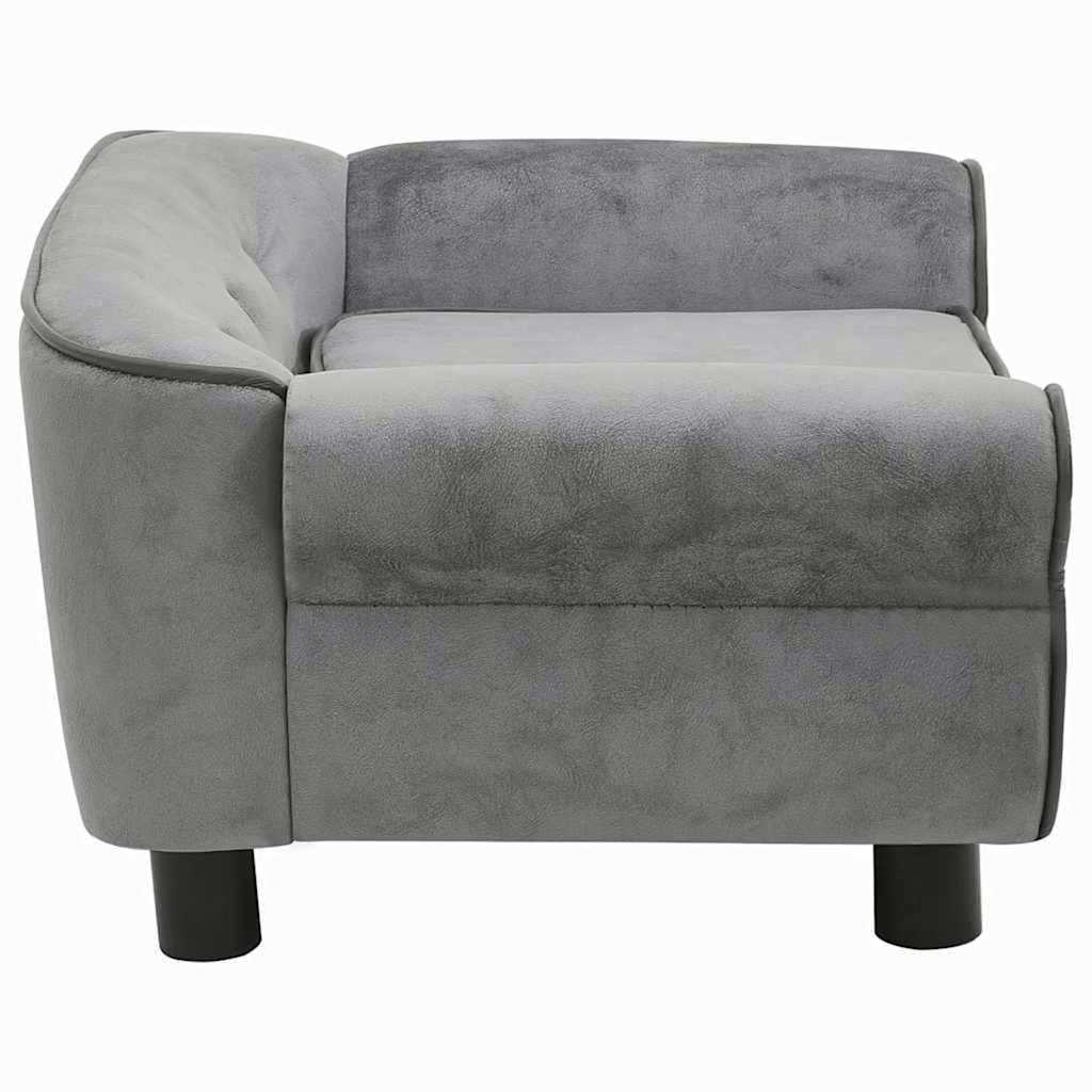 8720286315255_g_en_hd_2 vidaXL Dog Sofa Dark Grey 72x45x30 cm Plush - Image 3