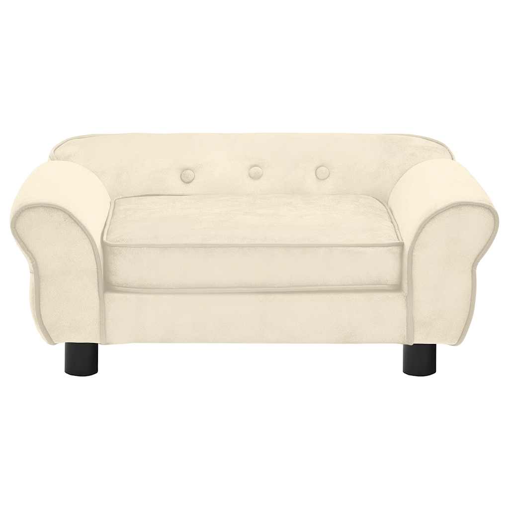 8720286315286_g_en_hd_1 vidaXL Dog Sofa Cream 72x45x30 cm Plush - Image 2
