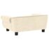 vidaXL Dog Sofa Cream 72x45x30 cm Plush - Image 4