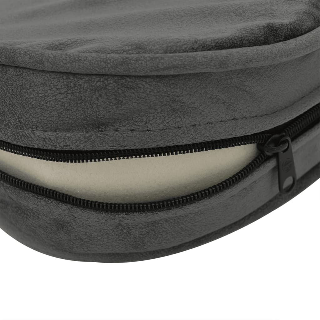 8720286315354_g_en_hd_7 vidaXL Dog Sofa Dark Grey 48x48x32 cm Plush and Faux Leather - Image 8
