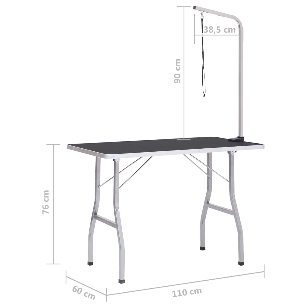 8720286318263_g_en_hd_7 vidaXL Adjustable Dog Grooming Table with 1 Loop - Image 9
