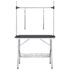 vidaXL Adjustable Dog Grooming Table with 2 Loops and Basket - Image 3