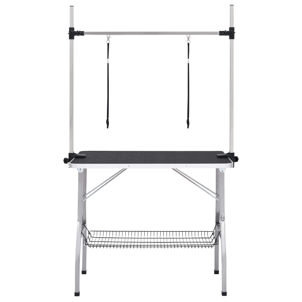 8720286318300_g_en_hd_1 vidaXL Adjustable Dog Grooming Table with 2 Loops and Basket - Image 3