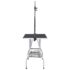 vidaXL Adjustable Dog Grooming Table with 2 Loops and Basket - Image 4