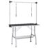 vidaXL Adjustable Dog Grooming Table with 2 Loops and Basket - Image 2