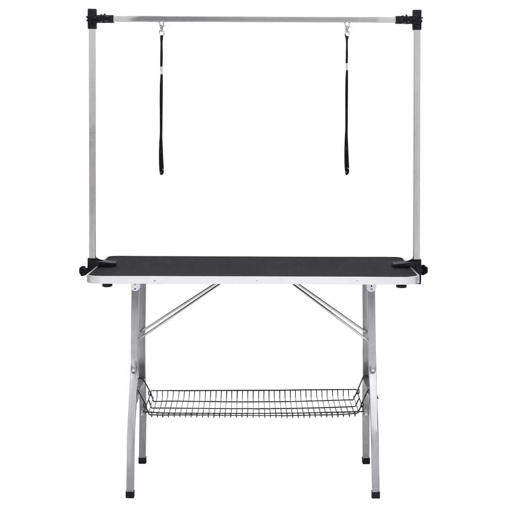 8720286318317_g_en_hd_1 vidaXL Adjustable Dog Grooming Table with 2 Loops and Basket - Image 3