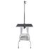 vidaXL Adjustable Dog Grooming Table with 2 Loops and Basket - Image 4