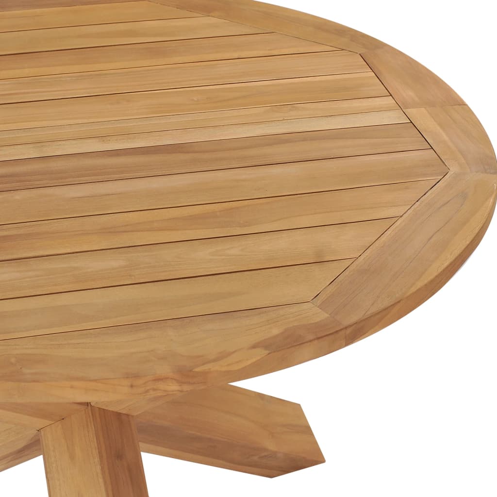 8720286318362_g_en_hd_3 vidaXL Garden Dining Table Ø110x75 cm Solid Wood Teak - Image 4