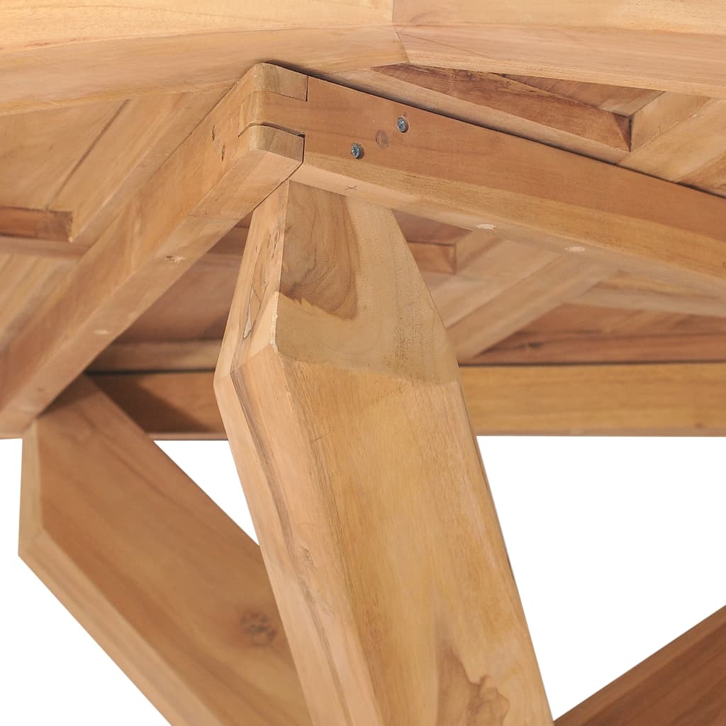 8720286318362_g_en_hd_4 vidaXL Garden Dining Table Ø110x75 cm Solid Wood Teak - Image 5