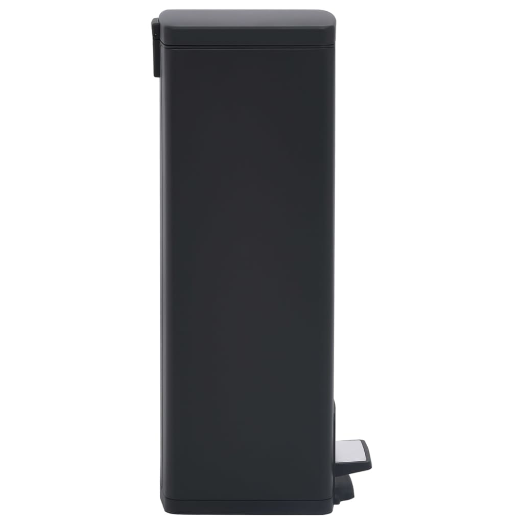 8720286320907_g_en_hd_2 vidaXL Dustbin with Pedal Anti-fingerprint 30L Black Stainless Steel - Image 4