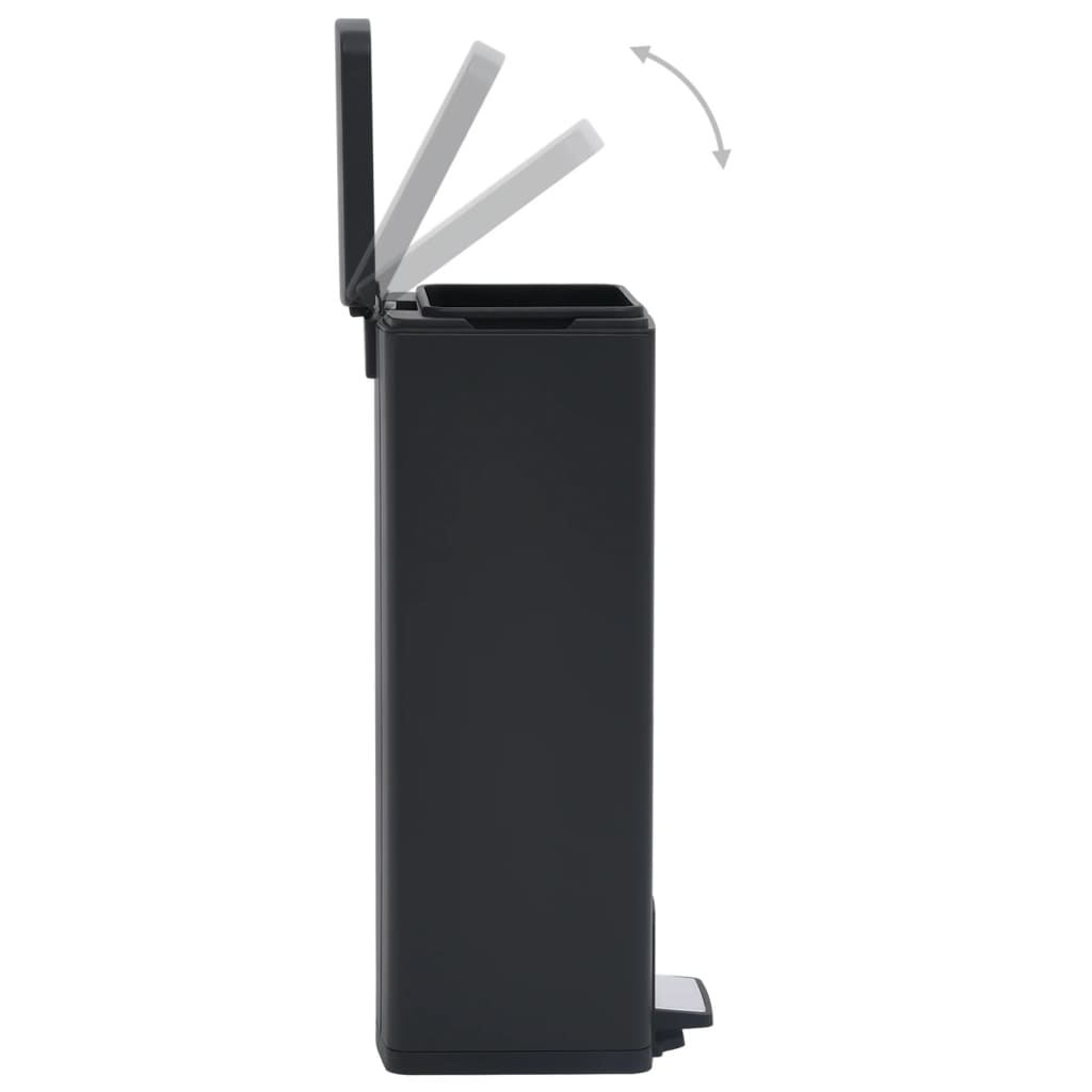 8720286320907_g_en_hd_4 vidaXL Dustbin with Pedal Anti-fingerprint 30L Black Stainless Steel - Image 6