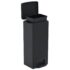 vidaXL Dustbin with Pedal Anti-fingerprint 30L Black Stainless Steel - Image 7