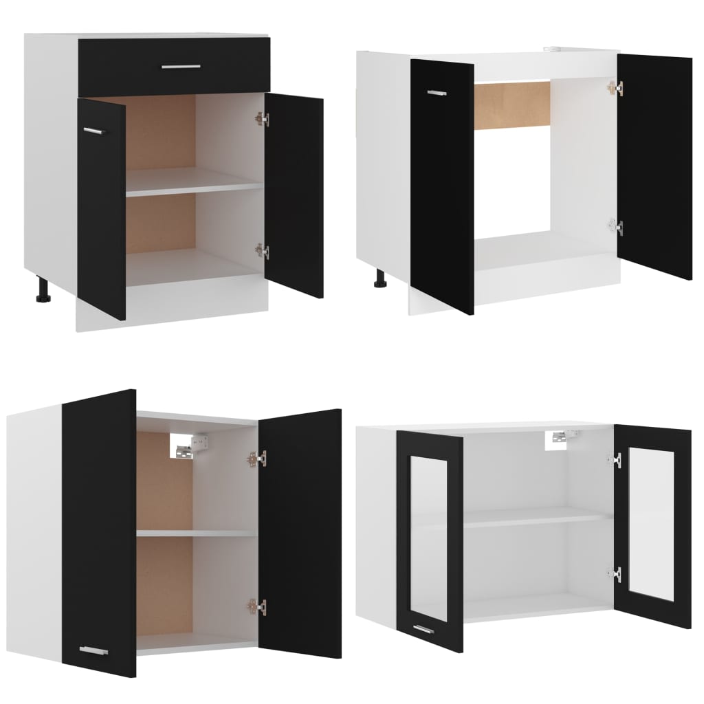 8720286327128_g_en_hd_3 vidaXL 4 Piece Kitchen Cabinet Set Lyon Black Engineered Wood - Image 5