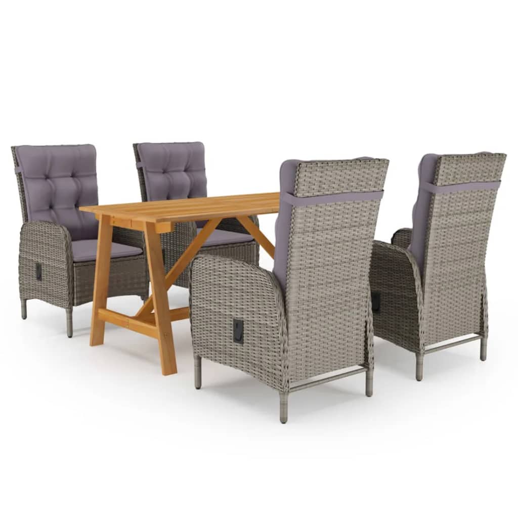 8720286336120_a_en_hd_1 vidaXL 5 Piece Garden Dining Set Grey - Image 1