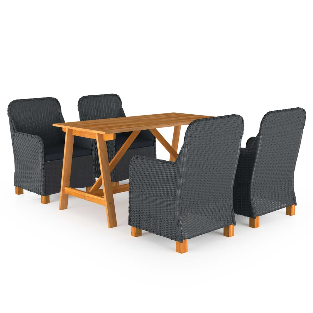 8720286336595_a_en_hd_1 vidaXL 5 Piece Garden Dining Set Dark Grey - Image 1