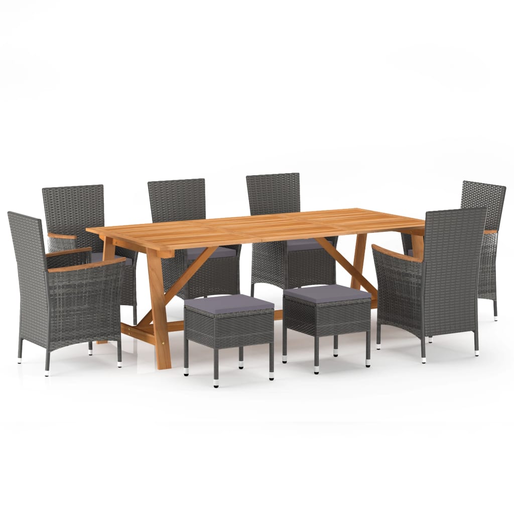 8720286336762_a_en_hd_1 vidaXL 9 Piece Garden Dining Set Grey - Image 1