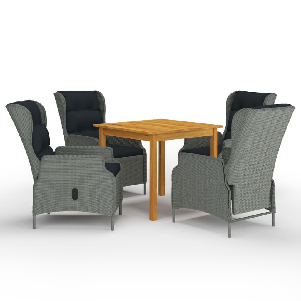 8720286337943_a_en_hd_1 vidaXL 5 Piece Garden Dining Set Light Grey - Image 1