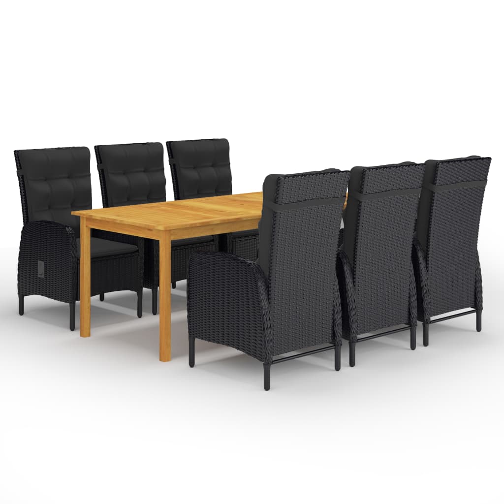 8720286339053_a_en_hd_1 vidaXL 7 Piece Garden Dining Set Black - Image 1