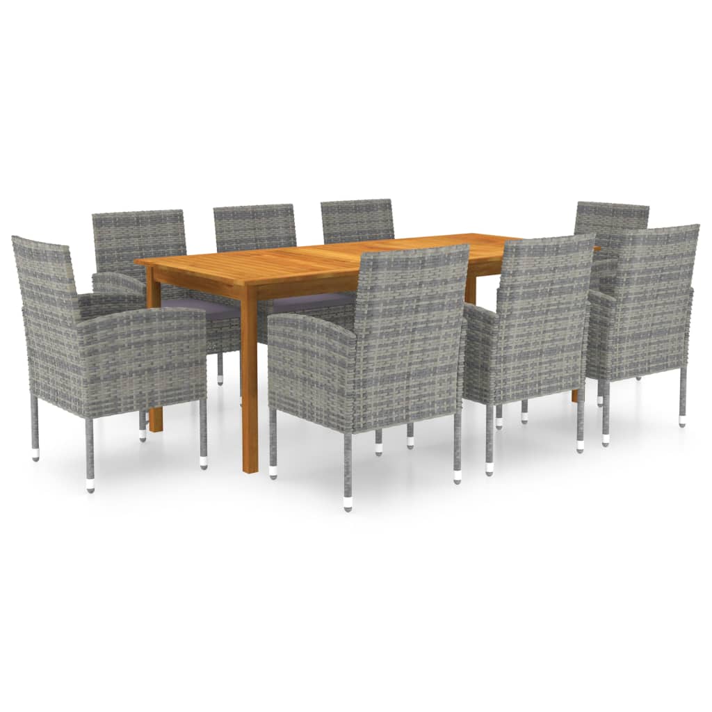 8720286339589_a_en_hd_1 vidaXL 9 Piece Garden Dining Set Grey - Image 1