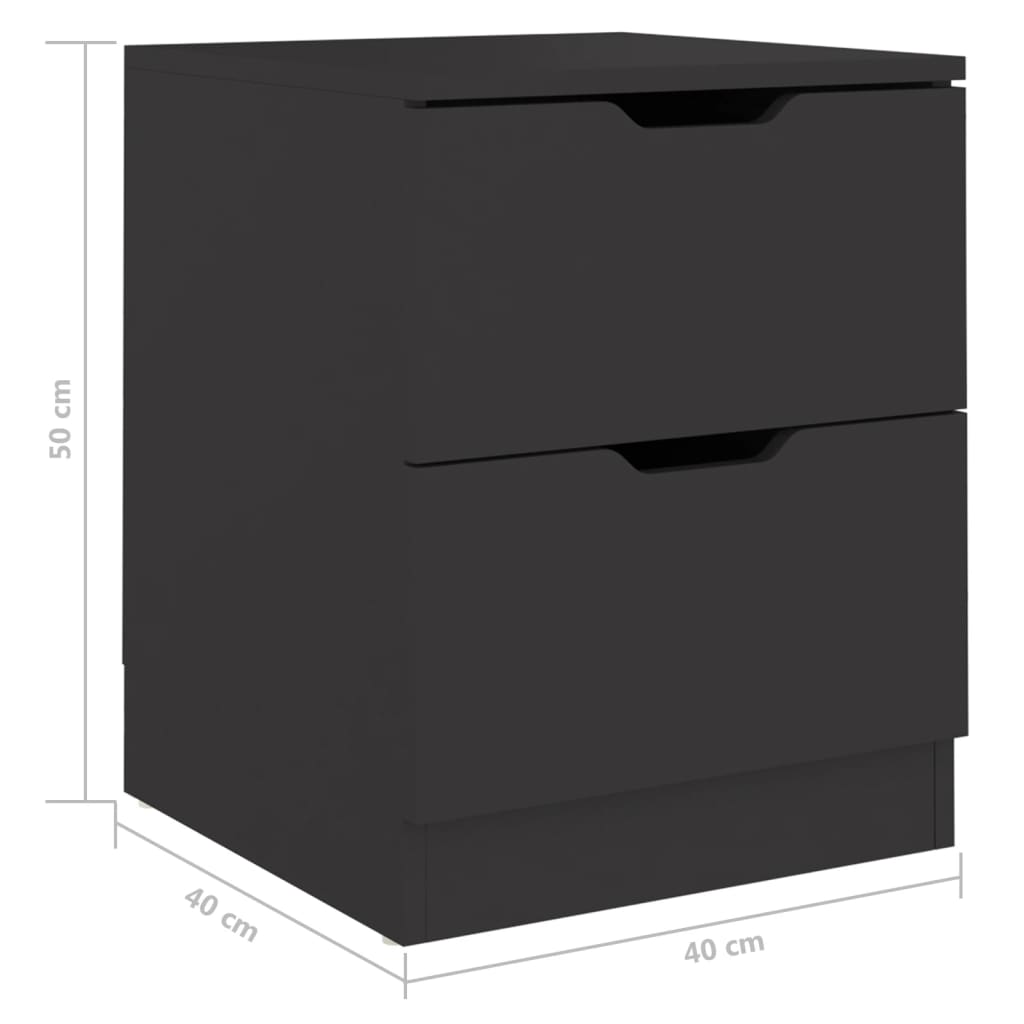 8720286343234_g_en_hd_4 vidaXL Bedside Cabinet Black 40x40x50 cm Engineered Wood - Image 7