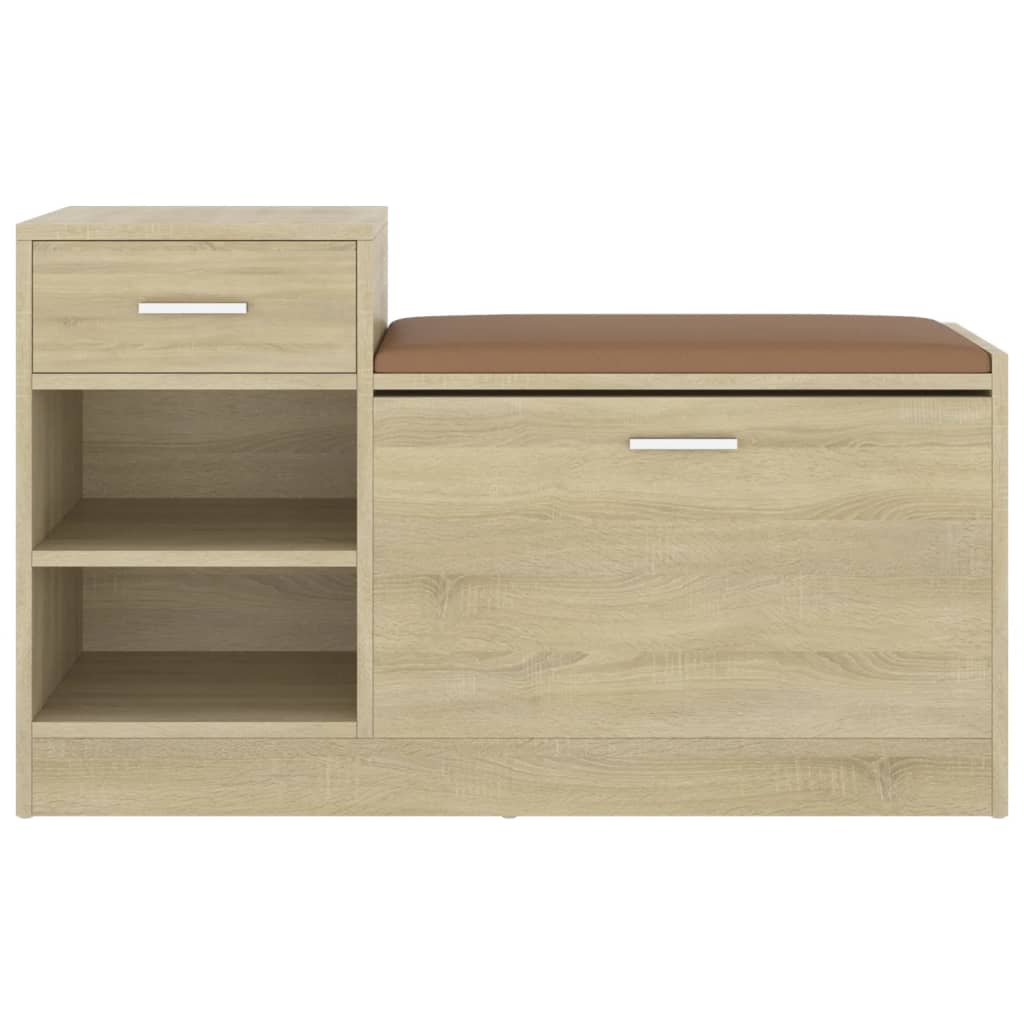 8720286343425_g_en_hd_1 vidaXL Shoe Bench Sonoma Oak 94.5x31x57 cm Engineered Wood - Image 3