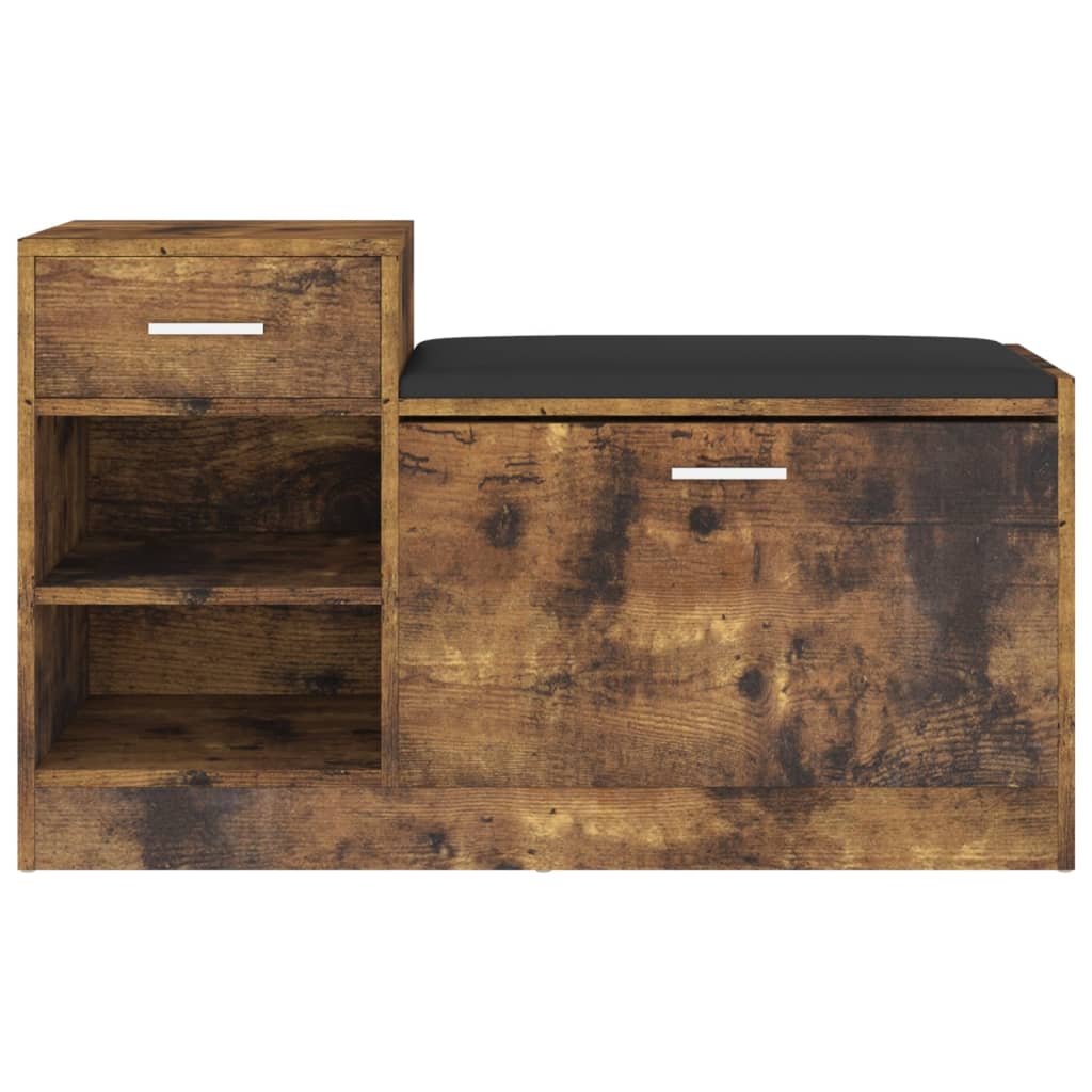 8720286343470_g_en_hd_1 vidaXL Shoe Bench Smoked Oak 94.5x31x57 cm Engineered Wood - Image 3