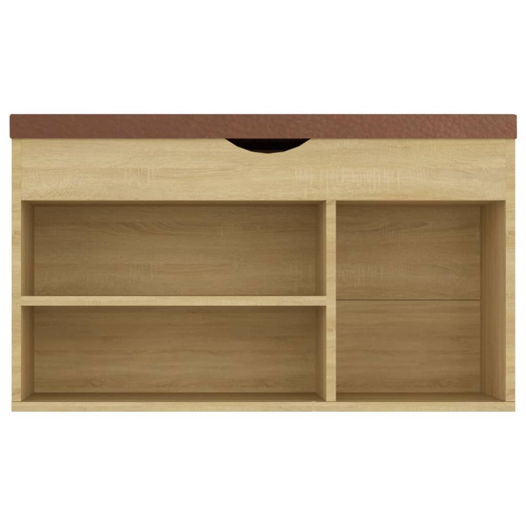 8720286343609_g_en_hd_3 vidaXL Shoe Bench with Cushion Sonoma Oak 80x30x47 cm Engineered Wood - Image 5