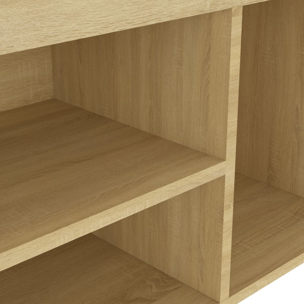 8720286343609_g_en_hd_5 vidaXL Shoe Bench with Cushion Sonoma Oak 80x30x47 cm Engineered Wood - Image 7