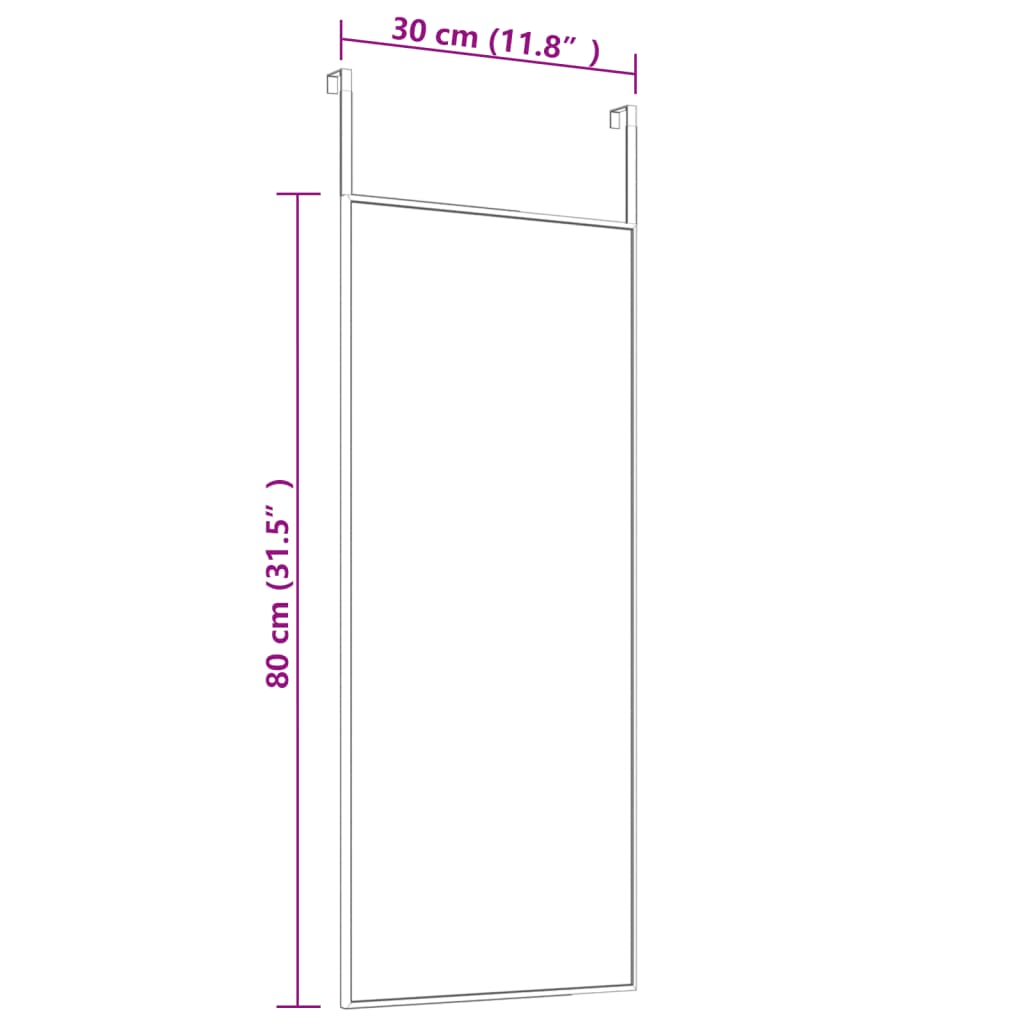 8720286344859_g_en_hd_2 vidaXL Door Mirror Black 30x80 cm Glass and Aluminium - Image 4