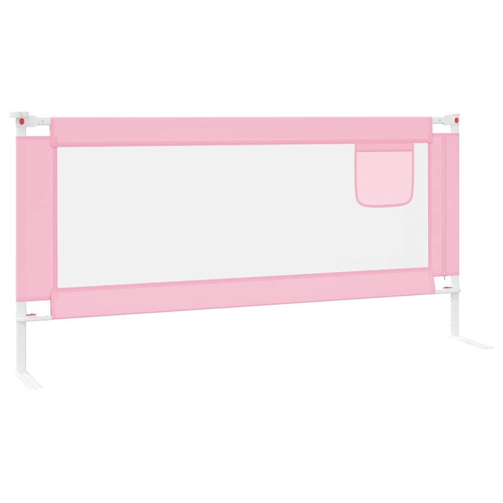 8720286345313_g_en_hd_3 vidaXL Toddler Safety Bed Rail Pink 190x25 cm Fabric - Image 5
