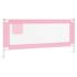vidaXL Toddler Safety Bed Rail Pink 200x25 cm Fabric - Image 2