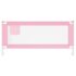 vidaXL Toddler Safety Bed Rail Pink 200x25 cm Fabric - Image 3