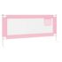 vidaXL Toddler Safety Bed Rail Pink 200x25 cm Fabric - Image 5