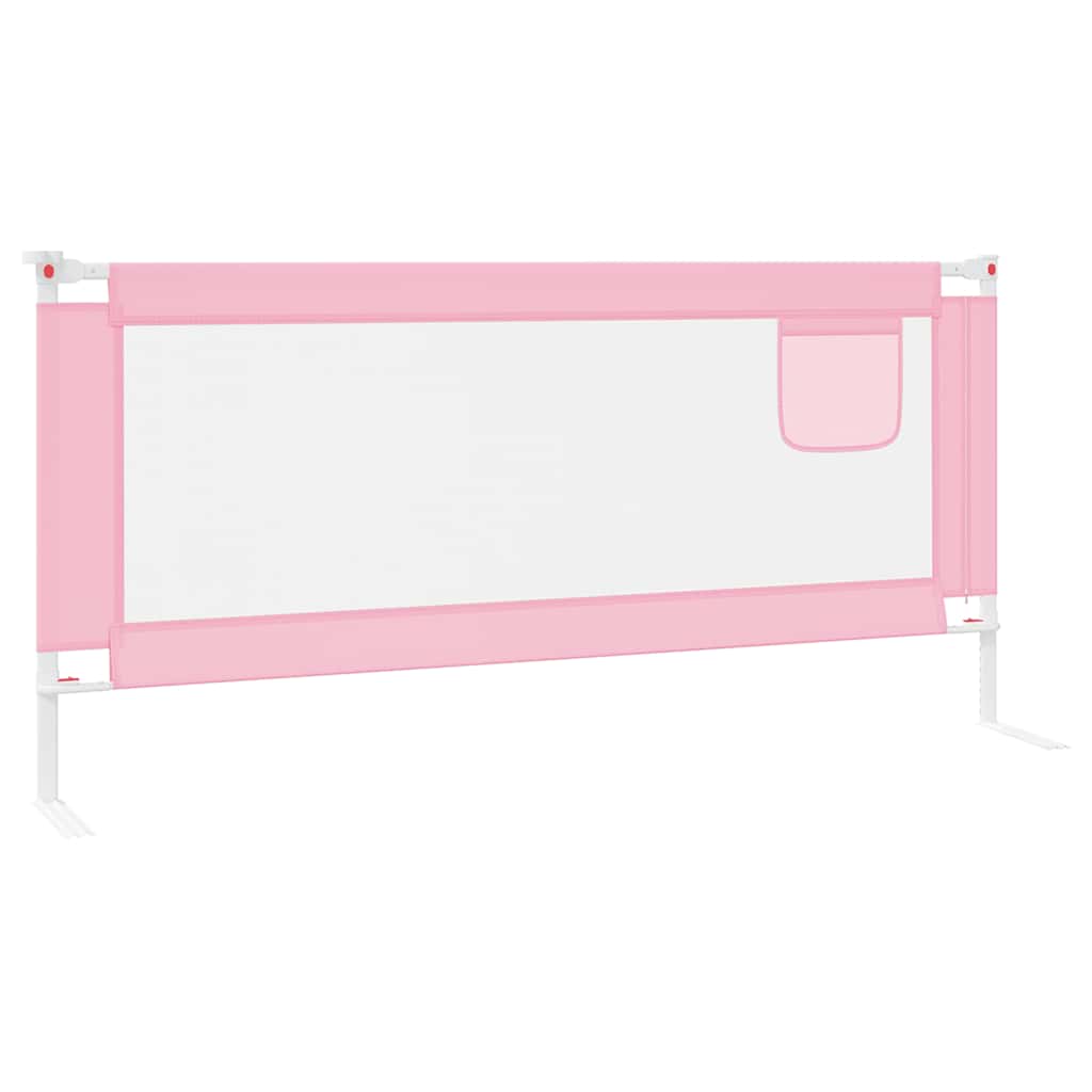 8720286345320_g_en_hd_3 vidaXL Toddler Safety Bed Rail Pink 200x25 cm Fabric - Image 5