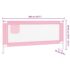 vidaXL Toddler Safety Bed Rail Pink 200x25 cm Fabric - Image 9