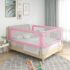 vidaXL Toddler Safety Bed Rail Pink 200x25 cm Fabric