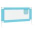 vidaXL Toddler Safety Bed Rail Blue 160x25 cm Fabric - Image 5