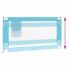 vidaXL Toddler Safety Bed Rail Blue 160x25 cm Fabric - Image 6