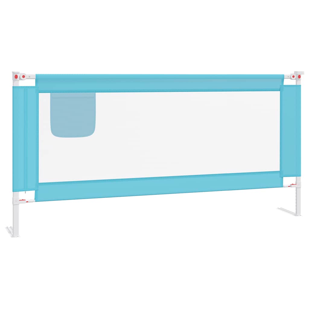 8720286345405_a_en_hd_1 vidaXL Toddler Safety Bed Rail Blue 190x25 cm Fabric - Image 2